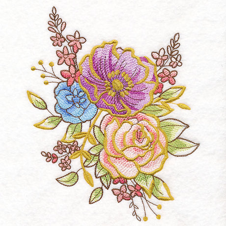 Shimmering Anemone and Rose Feature