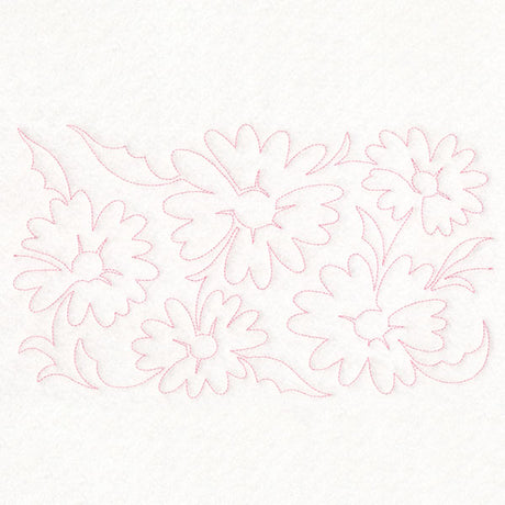 Spring Flowers - Daisies (Edge-to-Edge Quilting)