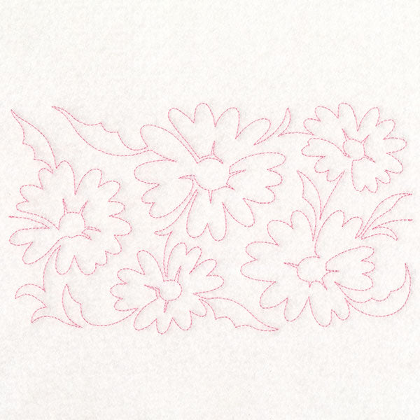 Spring Flowers - Daisies (Edge-to-Edge Quilting)