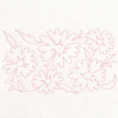 Spring Flowers - Daisies (Edge-to-Edge Quilting)