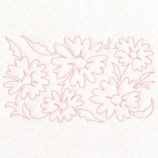 Spring Flowers - Daisies (Edge-to-Edge Quilting)