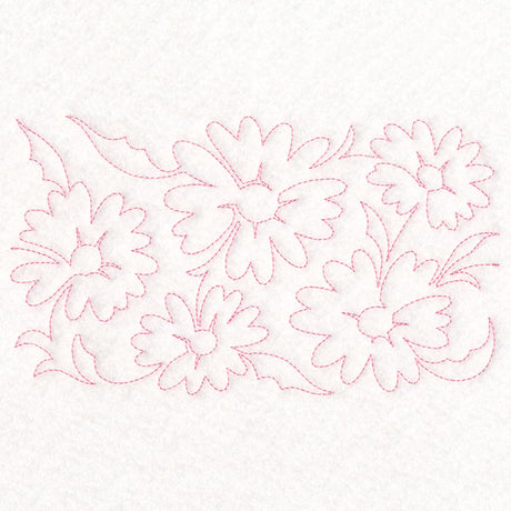 Spring Flowers - Daisies (Edge-to-Edge Quilting)