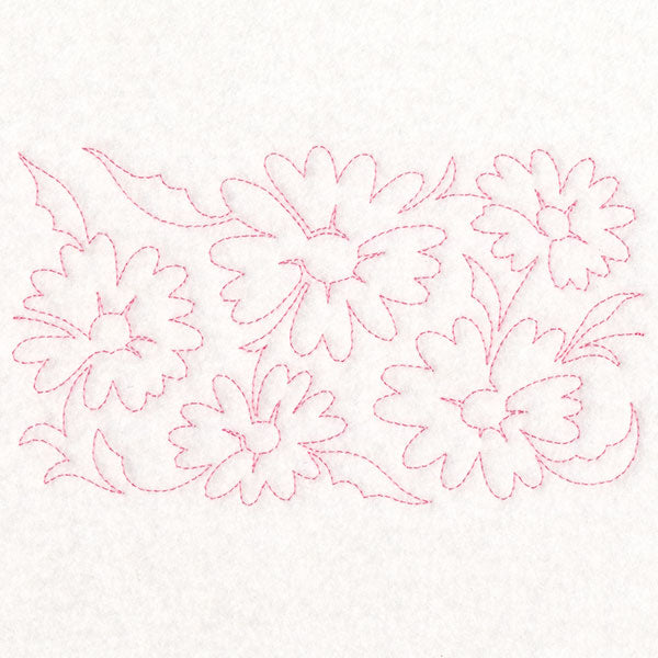 Spring Flowers - Daisies (Edge-to-Edge Quilting)
