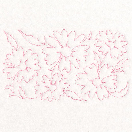 Spring Flowers - Daisies (Edge-to-Edge Quilting)