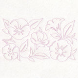 Spring Flowers - Morning Glories (Edge-to-Edge Quilting)