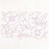 Spring Flowers - Morning Glories (Edge-to-Edge Quilting)