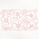 Spring Flowers - Poppies (Edge-to-Edge Quilting)