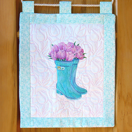 Spring Flowers - Tulips (Edge-to-Edge Quilting)