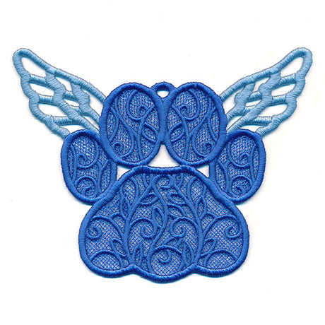 Cat Paw Ornament with Wings (Lace)