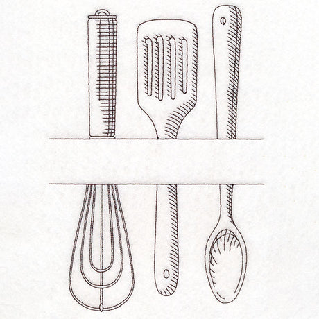 Customizable Kitchen Frame - Cooking Utensils