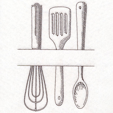 Customizable Kitchen Frame - Cooking Utensils