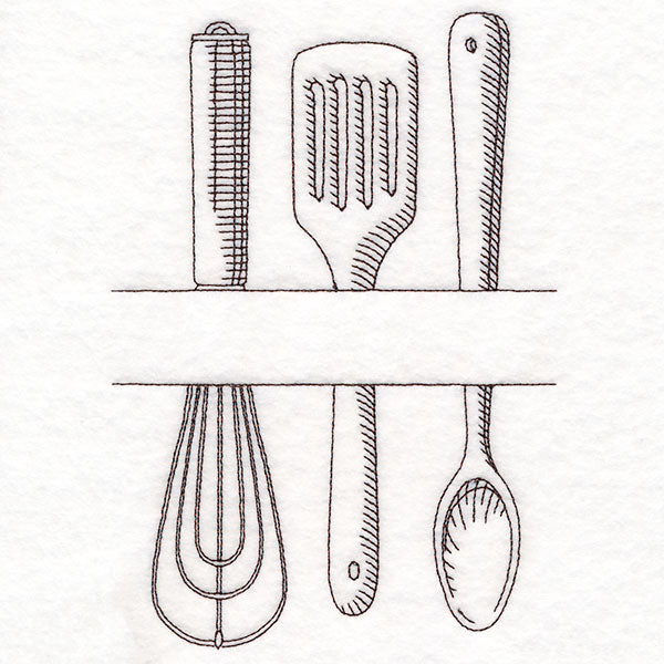 Customizable Kitchen Frame - Cooking Utensils