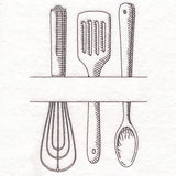 Customizable Kitchen Frame - Cooking Utensils