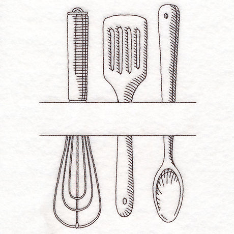 Customizable Kitchen Frame - Cooking Utensils