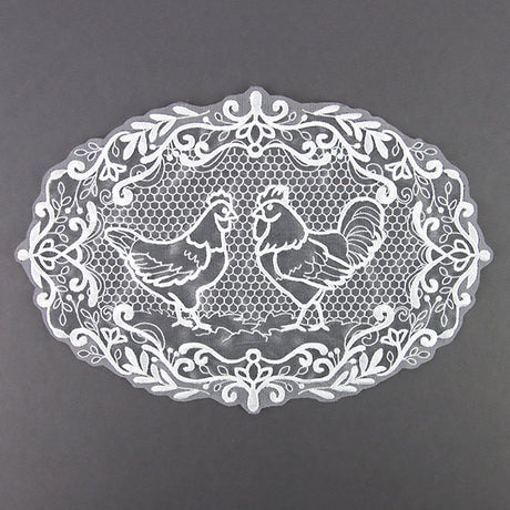 Farmhouse Chicken Doily (Organza)