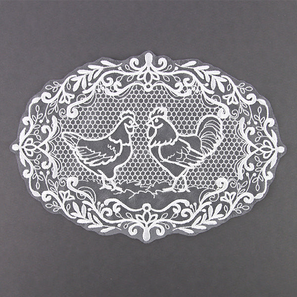 Farmhouse Chicken Doily (Organza)