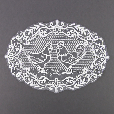 Farmhouse Chicken Doily (Organza)