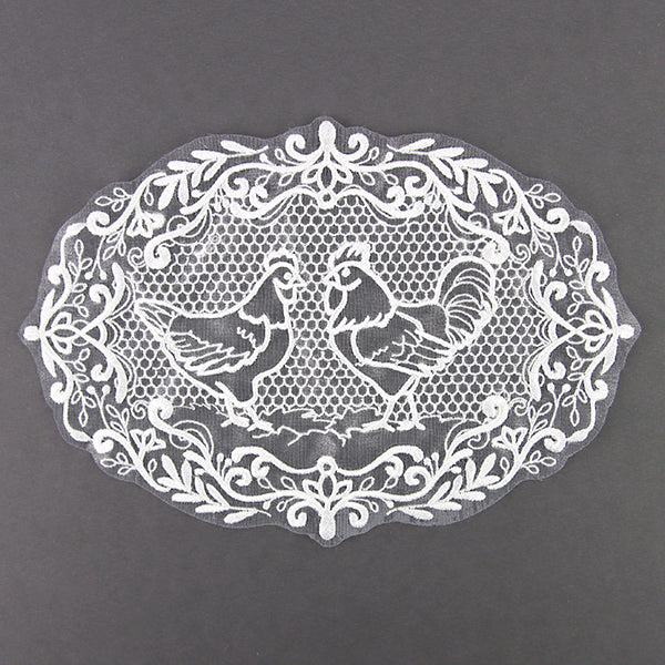Farmhouse Chicken Doily (Organza)