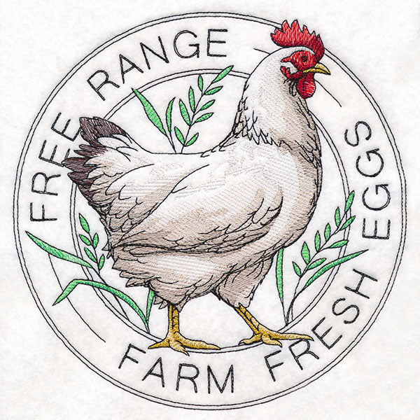 Farm Fresh Eggs Chicken Stamp