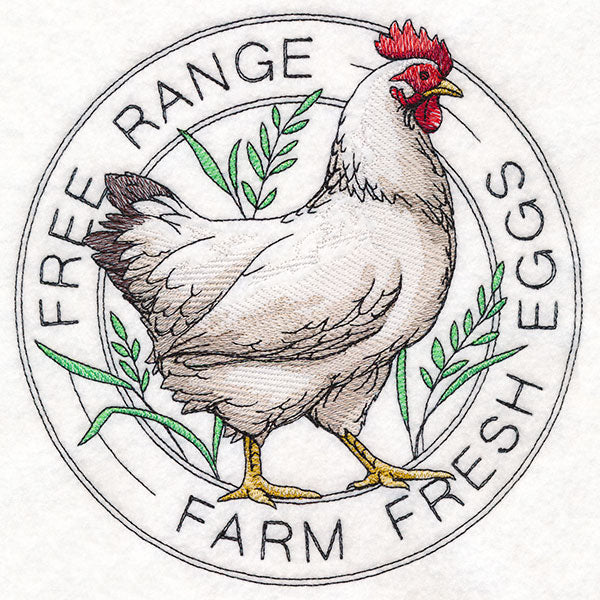 Farm Fresh Eggs Chicken Stamp