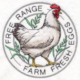Farm Fresh Eggs Chicken Stamp