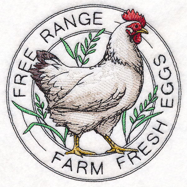 Farm Fresh Eggs Chicken Stamp