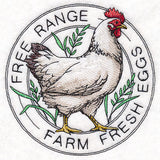 Farm Fresh Eggs Chicken Stamp