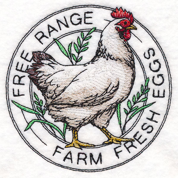 Farm Fresh Eggs Chicken Stamp