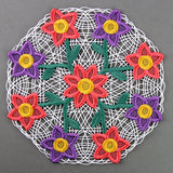 Wild Blooms Doily (Battenburg Lace)