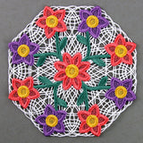Wild Blooms Doily (Battenburg Lace)