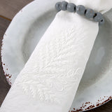 Fern and Flowers Accent (Whitework)