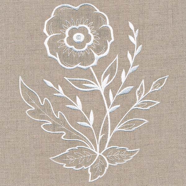 Wild Anemone Accent (Whitework)