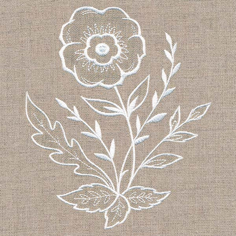 Wild Anemone Accent (Whitework)
