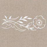 Wild Anemone Border (Whitework)