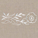 Wild Anemone Border (Whitework)