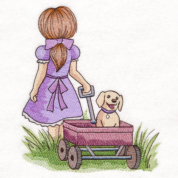 Childhood Nostalgia - Wagon Walks with Puppy