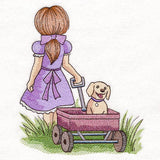 Childhood Nostalgia - Wagon Walks with Puppy