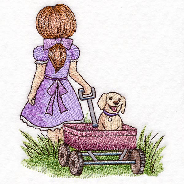 Childhood Nostalgia - Wagon Walks with Puppy