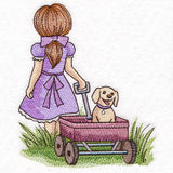 Childhood Nostalgia - Wagon Walks with Puppy