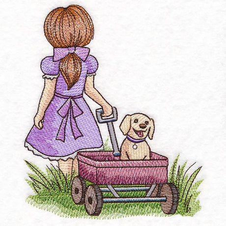 Childhood Nostalgia - Wagon Walks with Puppy