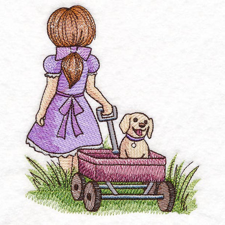 Childhood Nostalgia - Wagon Walks with Puppy