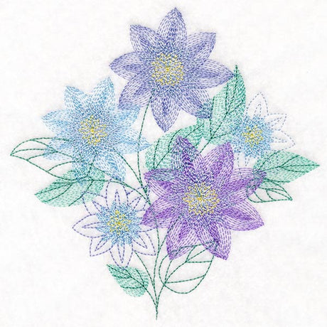 Garden Flower Bouquet - Clematis