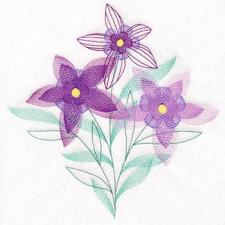 Garden Flower Bouquet - Columbines