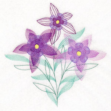 Garden Flower Bouquet - Columbines