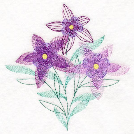 Garden Flower Bouquet - Columbines