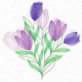 Garden Flower Bouquet - Crocus