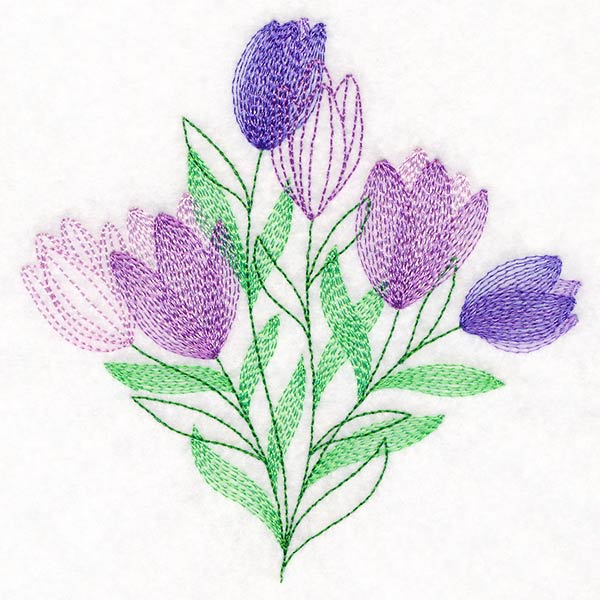 Garden Flower Bouquet - Crocus