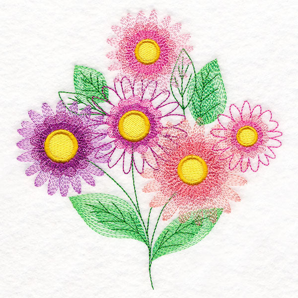 Garden Flower Bouquet - Gerbera Daisies