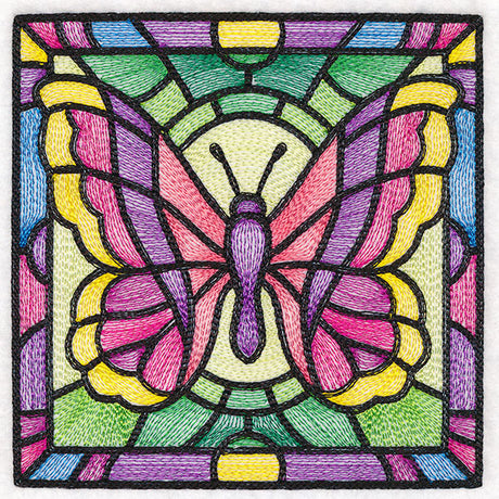Stained Glass Garden - Butterfly 2