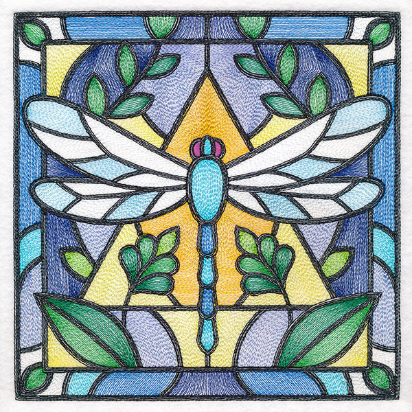 Stained Glass Garden - Dragonfly